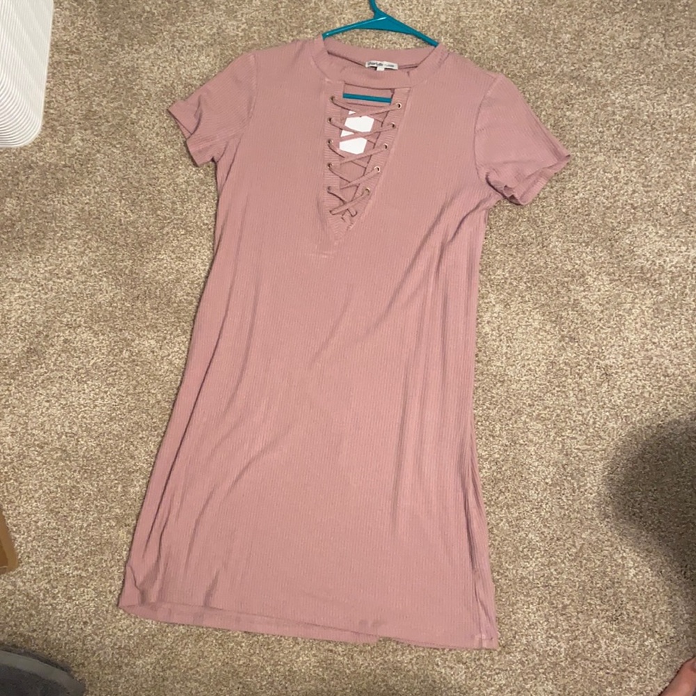 Charlotte russe, pale pink mini dress